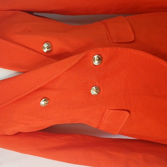 Brand New W/otags Juicy Couture Orange Blazer Italian Materials HQ! Sz 8 Medium - Picture 7 of 12